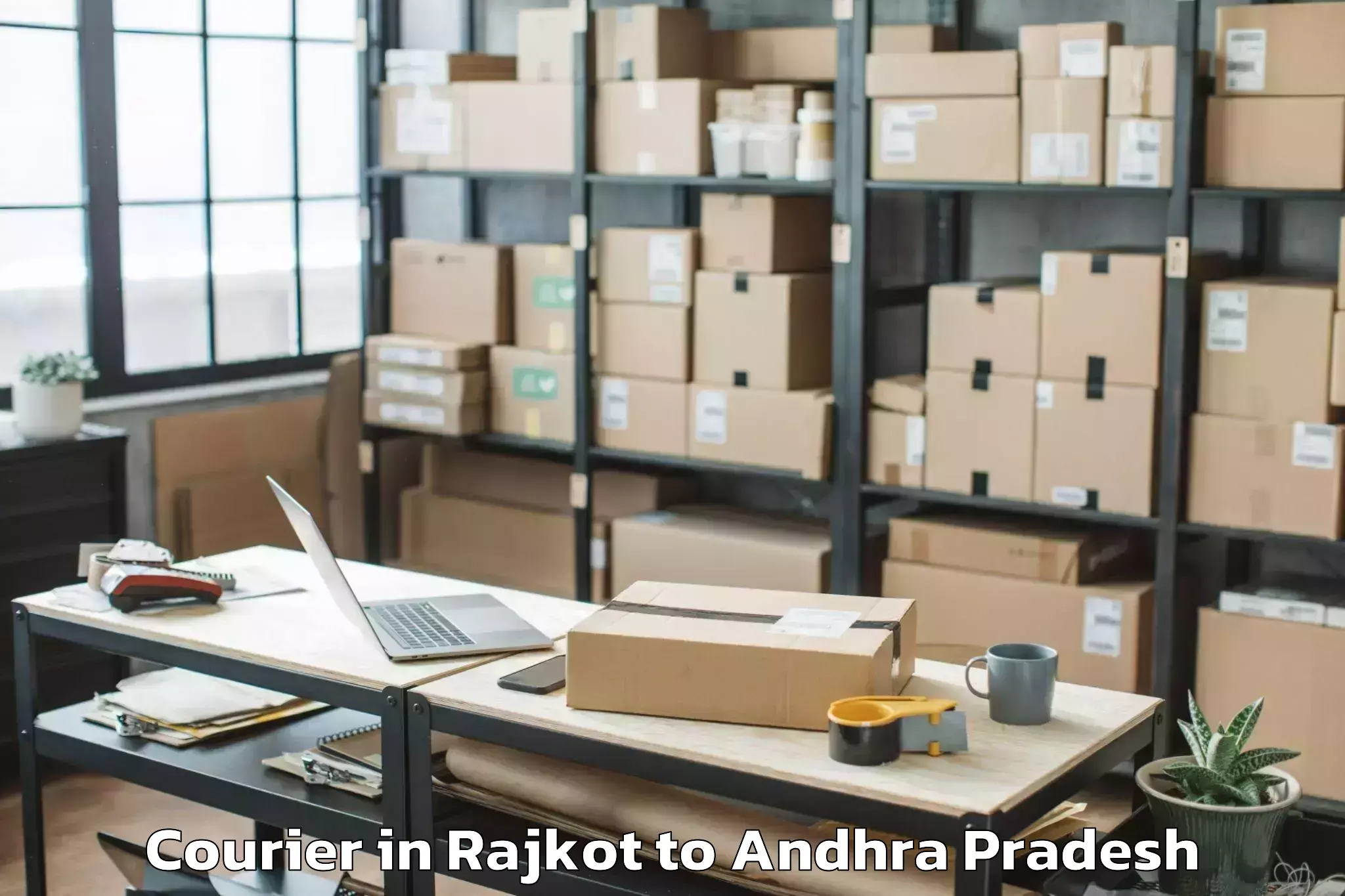 Book Rajkot to Kamepalle Courier Online